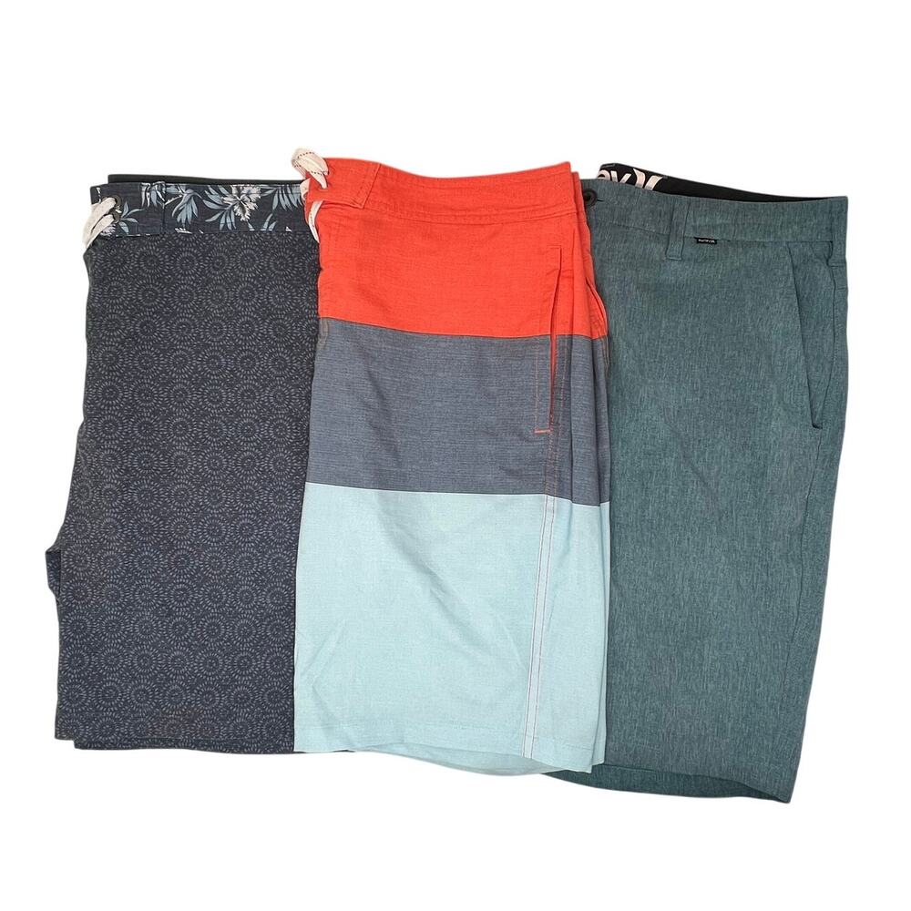 Lot of 3 Men’s Swim Trunks Size 34